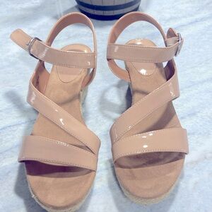 Style & Co - Women's Xenaa Platform Espadrille Wedge Sandals, worn once